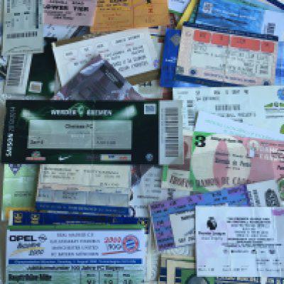 Friendly Match Football Tickets: Wide ranging in eras and clubs. Includes Arsenal 62/63 Real Madrid, 67/68 England v Young England at Highbury and more. Good. (72)