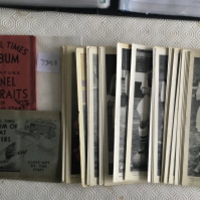 Topical Times Football Cards: Complete books of Album Of Great Players and Miniature Panel Portraits Of Football Stars. C/W 33 colour and black and white of the long cards.
