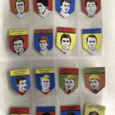 BABS Complete Uncut Soccer Favourites Football Stamps: Set of 100 uncut stamps in excellent condition. Rare.