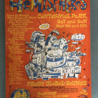 Sydney Olympics 2000 Memorabilia: Large original poster along with map of the media village and Sydney Olympic park. C/W a large Athens 2004 Olympic flag and 4 different posters issued by the Olympic arts festival.