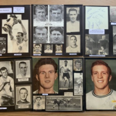 Bolton Wanderers 1940s 1950s 1960s Football Autograph Collection: Stunning private collection all pre 1970 from various publications. All signatures are identified and laid down with photo corners on 12 x 12 inch card and easily removable. 34 pages to include 3 fully signed team groups, 4 signed autograph pages, 7 signed original press photos and 127 various sized pictures to include 16 A4. 93 different player signatures including Francis Lee, Roger Hunt, Nat Lofthouse, Harry Webster, Matt Gillies, Stan Hanson, Eddie Hopkinson, Tommy Banks, Gordon Taylor, Wyn Davies, Derek Hennin, Brian Bromley, Brian Birch etc . (260+)
