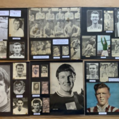 Bradford City 1940s 1950s 1960s Football Autograph Collection: Stunning private collection all pre 1970 from various publications. All signatures are identified and laid down with photo corners on 12 x 12 inch card and easily removable. 14 pages to include 2 fully signed team groups, 3 signed autograph pages and 75 various sized pictures to include 3 A4. 96 different player signatures including Trevor Hockey, Jimmy Gooch, Roy Ellam, David Layne, Bruce Bannister, Ray Wood, Bobby Ham, John McCole, Derek Stokes, Tommy Hoyland, Pat Liney, Jim Lawlor, Ron Liversage etc. (180+)