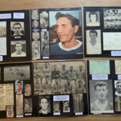 Bradford Park Avenue 1940s 1950s 1960s Football Autograph Collection: Stunning private collection all pre 1970 from various publications. All signatures are identified and laid down with photo corners on 12 x 12 inch card and easily removable. 17 pages to include 2 fully signed team groups, 7 signed autograph pages, a signed programme and 107 various sized pictures to include 4 A4. 125 different player signatures including Jim Fryatt, Kevin Hector, Jimmy Scoular, Frank Hindle, Len Shackleton, Leon Leuty, Ron Greenwood, Jim Anders, Brian Redfern, Ian Gibson, Ron Deplidge, Bert Gebbie, Derek Kevan etc . (260+)