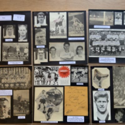 Bury 1940s 1950s 1960s Football Autograph Collection: Stunning private collection all pre 1970 from various publications. All signatures are identified and laid down with photo corners on 12 x 12 inch card and easily removable. 23 pages to include 3 fully signed team pictures one of which has 29 autographs, 7 signed autograph pages and 117 various sized pictures to include 6 A4. 116 different player signatures including Les Hart, Colin Bell, Bob Stokoe, Alec Lindsay, Cyril Fairclough, Reg Halton, Bert Head, Eddie Quigley, Bobby Collins, Derek Mayers, Warren Bradley, Greg Farrell, George Jones, Ian Towers etc. (270+)