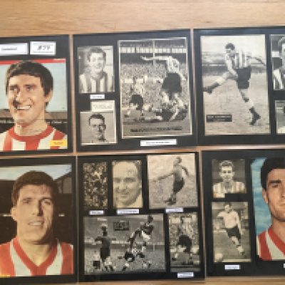 Sunderland 1940s 1950s 1960s Football Autograph Collection: Stunning private collection all pre 1970 from various publications. All signatures are identified and laid down with photo corners on 12 x 12 inch card and easily removable. 45 pages to include 2 fully signed team groups, 2 signed autograph pages, 7 signed original press photos and 184 various sized pictures to include 31 A4. 111 different player signatures including Don Revie, Dennis Tueart, Bobby Kerr, Len Shackleton, Brian Clough, Jim Baxter, Trevor Ford, Charlie Hurley, Colin Todd, Dave Watson, John Mapson, Johnny Crossan, Jimmy Cowan, Ian Porterfield etc. (260+)