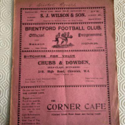 27/28 Brentford v Bristol Rovers Football Programme: Good condition League match with team changes. Bristol Rovers written to cover.