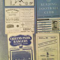England Away Football Programmes + Itineraries: 15 programmes to include Ireland 48, 54 with itinerary, 2 x 56, 2 x 57, 60, Scotland 48, 56, 58, 60, Wales 51 with itinerary, 55, 57 + 59. Good. (17)
