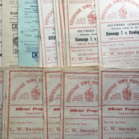 1960s Stevenage Town Football Programmes: Home programmes in good condition from around 1963 + 1964 with a list pictured online. Few other non league included. (26)