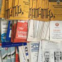 Football Programme Box: Around 40 from the 50s including 54/55 Port Vale v West Ham and around 120 60s including over 50 Wolves which are mainly early 60s. Includes Orient Aldershot and reserves. Majority good. (est 160)