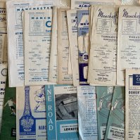 Manchester City Football Programmes: 19 reserves to include some late 50s early 60s homes with tokens missing. C/W a few 1st team aways from 59/60 and 44/45 Home v Blackpool plus more.