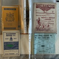 1950s Football Programmes: Wide range of clubs from mid to late 50s including 3 55/56 Leeds homes, Street v Bristol Rovers A team year unknown and more. Mainly good. (37)