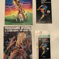 World Cup Football Programmes: Spanish version of 1986, 2 versions of 1974 and one of 1994. Excellent. (4)