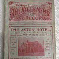 1911 - 1912 Aston Villa Reserves v Coldstream Guards Football Programme: Excellent condition 2nd Battalion match dated 24 4 1912. Ex bound with covers with tearing at spine.