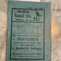 1928 1929 Darlington v Wrexham Football Programme: Very good condition with no team changes. Discreet number 4 written to top left corner.