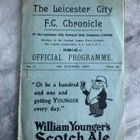 1927 - 1928 Leicester City v Liverpool Football Programme: Very good condition with no team changes. Light foxing at the bottom. Whilst a league match it was also Leicester captains John Duncans benefit. C/W whole page newspaper report.