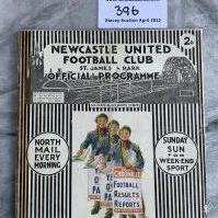 1929 - 1930 Newcastle United v Brighton FA Cup Football Programme: Good condition with no team changes. Spine repair replacing ex tape and fold.