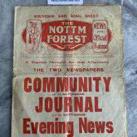 1926 - 1927 Nottingham Forest v Notts County Football Programme: Fair condition with no team changes. Tatty edges folding and a hole where staple was.