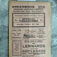 1927 - 1928 SwIndon Town v Bristol Rovers United Football Programme: Excellent condition with no team changes.