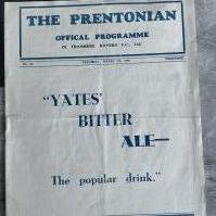 1935 - 1936 Tranmere Rovers v Crewe Alexandra Football Programme: Excellent condition with no team changes. Light folding. Very large scale programme.