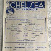 47/48 Chelsea v Tottenham LCC Semi Final Football Programme: Single sheet replay programme in good condition with team changes. Spurs went on to win the final.