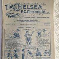 1921 - 1922 Chelsea v Cardiff City Football Programme: Four pager ex bound in excellent condition with no team changes.