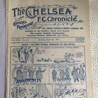 1921 - 1922 Chelsea v Everton Football Programme: Four pager ex bound in good condition with no team changes.