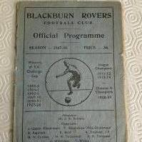 47/48 Blackburn Rovers v Chelsea Football Programme: Hardest to obtain post war Chelsea away programme in the league. Programme is a bit tatty especially to spine and has team changes. Staple removed not rotted away.