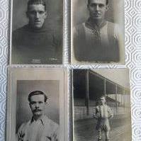 Sheffield Wednesday Pre War Player Football Postcards: Very good condition with the players name identified to rear. Postcard backs all in very good condition. Includes Bedford, Langley, Brelsford and Brown. All mid 20s or older. (4)