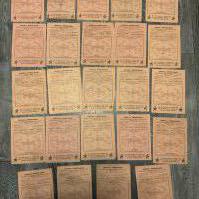 45/46 Complete Tottenham Home Football Programmes: All 21 league matches plus Brentford FA Cup Chelsea Friendly and Hall Benefit Match. Fair/good with one trimmed. (24)