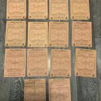 44/45 Tottenham Home Football Programmes: 12 league matches plus West Ham Cup and Arsenal Friendly. Fair/good. (14)