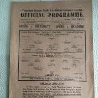 41/42 Tottenham v Arsenal Football Programme: Good condition single sheet league match with pencilled team changes.