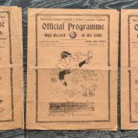 34/35 Tottenham Reserve Football Programmes: London Combination matches v Southampton Swansea both good and Crystal Palace which has piece missing from back corner. No team changes. (3)