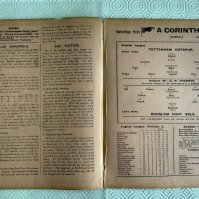 1919 - 1920 Tottenham v Burslem Port Vale Football Programme: Ex bound league match with no team changes. Fair condition with tears to spine. This would be one of Port Vales first games back after being re-elected to the league in October 1919. Programme dated 1 11 1919.