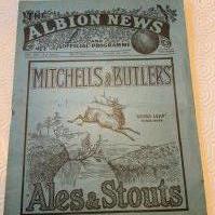 33/34 West Brom v Tottenham Football Programme: Good condition league match with no team changes. Staple removed leaving small hole.