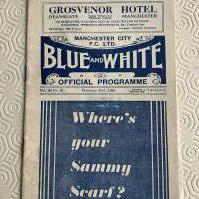 34/35 Manchester City v Arsenal Football Programme: Fair/good condition with fold but no team changes. League match from season Arsenal were champions.