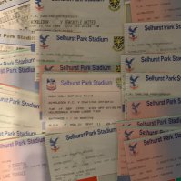 Wimbledon Home Football Tickets: played at Selhurst Park in the early 90s. Includes the day Manchester United were crowned champions in 92/93. (52)