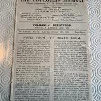 29/30 Fulham v Brentford Football Programme: Excellent condition ex bound league match with covers and no team changes.