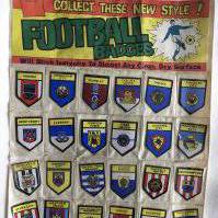 BABS Shop Display Of New Style Club Badges Cards: Original display of 24 of the new style club badges. (24)