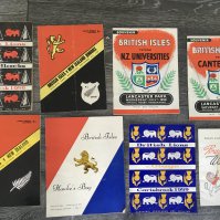 1959 British Isles Rugby Programmes: All from 1959 with some played in New Zealand. Includes British Lions v Otago. Fair. (8)