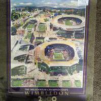 Wimbledon Tennis Official Large Posters: Stunning original very large posters for the championships in 2000 2001 + 2003. Excellent. (3)