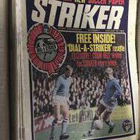 Striker Football Magazines: Believed to be a complete run from number 1 January 1970 through to number 112. Very good. (112)