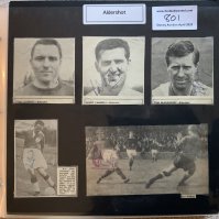 Aldershot 1940s 1950s 1960s Football Autograph Collection: Stunning private collection all 1969 or earlier from various publications. 16 Pages with over 220 autographs including Ken Flint, Jack Howarth, Tommy Mulgrew, Dennis Howe, Charlie Billington, Phil Gunter, Jack White, Jimmy Melia, Sonny Walters, Lem Walker, Kevin Baron, Derek Reeves, Ron Rafferty etc. 101 Different players autographs, 3 Fully signed team pictures, 4 signed autograph pages,110 signed pictures including 1 A4 size. (220+)