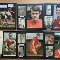 Bristol City 1940s 1950s 1960s Football Autograph Collection: Stunning private collection all pre 1970 from various publications. All signatures are identified and laid down with photo corners on 12 x 12 inch card and easily removable. 25 pages to include 3 fully signed team groups, 5 signed autograph pages, 3 signed original press photos and 123 various sized pictures to include 9 A4. 91 different player signatures including John Atyeo, Chris Garland, Arnold Rogers, Ernie Peacock, John Galley, Ted Burden, George Lowrie, Jack White, Brian Clark, Tony Cook,Chris Crowe, Geoff Merrick, Albert Eisentrager, Alan Dicks etc. (230+)