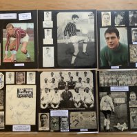 Crystal Palace 1940s 1950s 1960s Football Autograph Collection: Stunning private collection all pre 1970 from various publications. All signatures are identified and laid down with photo corners on 12 x 12 inch card and easily removable. 3 pages to include 3 fully signed team groups, 3 signed autograph pages and 173 various sized pictures to include 19 A4. 110 different player signatures including Bert Head, Johnny Byrne, Gerry Queen, Cliff Holton, Dave Sexton, Bill Glazier, Bobby Tambling, Alan Woan, Mel Blyth, Alan Stephenson, John McNichol, Steve Kember, Mike Deakin, John Jackson etc. (300+)