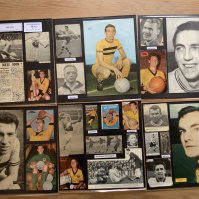 Hull City 1940s 1950s 1960s Football Autograph Collection: Stunning private collection all pre 1970 from various publications. All signatures are identified and laid down with photo corners on 12 x 12 inch card and easily removable. 22 pages to include 2 fully signed team groups, 4 signed autograph pages, a signed original press photo and 109 various sized pictures to include 9 A4. 101 different player signatures including Vigo Jensen, Stuart Pearson, Raich Carter, Don Revie, Chris Chilton, Ken Wagstaff, Wilf Mannion, Billy Bly, Paul Feasey, Brian Garvey, Syd Gerrie, Maurice Swan, Ken Houghton, Ron Young etc. (230+)