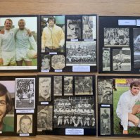 Millwall 1940s 1950s 1960s Football Autograph Collection: Stunning private collection all pre 1970 from various publications. All signatures are identified and laid down with photo corners on 12 x 12 inch card and easily removable. 24 pages to include 2 fully signed team groups, 1 signed autograph page and 121 various sized pictures to include 10 A4. 95 different player signatures including Eamon Dunphy, Charlie Hurley, Keith Weller, Harry Cripps, Barry Kitchener, Bryan King, Derek Possee, Benny Fenton, Stan Anslow, Hugh Curran, George Fisher, Ted Hinton, Bobby Hunt, Alex Jardine etc. (160+)