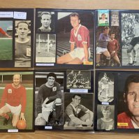 Nottingham Forest 1940s 1950s 1960s Football Autograph Collection: Stunning private collection all pre 1970 from various publications. All signatures are identified and laid down with photo corners on 12 x 12 inch card and easily removable. 44 pages to include 2 fully signed team groups, 10 signed trade cards, 3 signed autograph pages, a signed programme with 13 autographs 1964/65, 3 signed original press photos and 183 various sized pictures to include 25 A4. 107 different player signatures including Frank Wignall, Jack Burkitt, Ian Storey-Moore, Duncan McKenzie, Tommy Martin, Jim Baxter, Trevor Hockey, John Love, Colin Collindridge, Wally Ardron, Roy Dwight, Dick Le Flem, Horace Gager etc. (320+)
