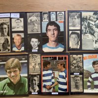 QPR Queens Park Rangers 1940s 1950s 1960s Football Autograph Collection: Stunning private collection all pre 1970 from various publications. All signatures are identified and laid down with photo corners on 12 x 12 inch card and easily removable. 36 pages to include 2 fully signed team groups, 5 signed autograph pages, 4 signed original press photos and 154 various sized pictures to include 15 A4. 106 different player signatures including Peter Angell, Rodney Marsh, Tony Ingham, Stuart Leary, Ivor Powell, Jim Towers, Les Allen, Dave Clement, Brian Bedford, Mike Keen, Alec Stock, Mick Leach, Ernie Shepherd, Bert Addinall etc. (300+)