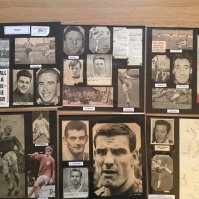 Walsall 1940s 1950s 1960s Football Autograph Collection: Stunning private collection all pre 1970 from various publications. All signatures are identified and laid down with photo corners on 12 x 12 inch card and easily removable. 21 pages to include 3 fully signed team groups, 3 signed autograph pages and 120 various sized pictures to include 6 A4. 87 different player signatures including Phil Parkes, Bill Guttridge, Tony Richards, Allan Clarke, Albert McPherson, George Kirby, John Christie, Colin Taylor, Terry Carling, Trevor Smith, Frank Gregg, Alan Boswell, Ken Hill etc. (240+)