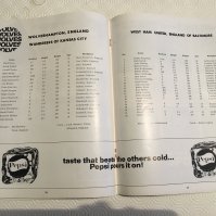 1969 Wolves v West Ham USA Tour Football Programme: Very good condition with no folds or writing.